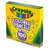 Long-Length Colored Pencil Set, 3.3 Mm, 2B, Assorted Lead And Barrel Colors, 100/Pack
