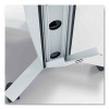 Mobile Tv Cart Coworksation, Engineered Wood, 3 Shelves, Supports 40 Lb, 22.5" x 22.6" x 50.89", White