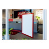 Duraframe Sign Holder, 8.5 x 11, Red Frame, 2/Pack
