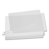 Water Resistant Sign Holder Pockets With Cable Ties, 8.5 x 11, Clear Frame, 5/Pack