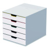 Desktop Document Sorter, 5 Sections, For File Size A4 To C4, 11 x 14 x 11.5, Assorted Colors