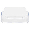 Horizontal Business Card Holder, Holds 50 Cards, 3.88 X 1.38 X 1.81, Plastic, Clear