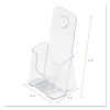 Docuholder For Countertop/Wall-Mount, Leaflet Size, 4.25w X 3.25d X 7.75h, Clear