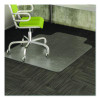 Duramat Moderate Use Chair Mat For Low Pile Carpet, Rectangular With Wide Lip, Beveled Edges, 45" x 53", Clear, Ships Flat
