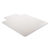 Duramat Moderate Use Chair Mat For Low Pile Carpet, Rectangular With Wide Lip, Beveled Edges, 45" x 53", Clear, Ships Flat