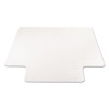 Supermat Frequent Use Chair Mat For Medium Pile Carpeted Floors, Rectangular With Wide Lip, 45" x 53", Clear, Ships Flat