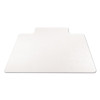 Supermat Frequent Use Chair Mat For Medium Pile Carpeted Floors, Rectangular With Wide Lip, 45" x 53", Clear, Ships Flat
