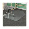 Supermat Frequent Use Chair Mat For Medium Pile Carpeted Floors, Rectangular With Wide Lip, 45" x 53", Clear, Ships Flat