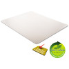 Supermat Frequent Use Chair Mat For Medium Pile Carpeted Floors, Rectangular, Beveled Edges, 45" x 53", Clear