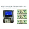 Counterfeit Detector Machine For Usd, 5 Detection Methods, 4.5" x 5.5" x 3.5", Black