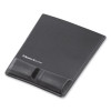 Memory Foam Wrist Support With Attached Mouse Pad, 8.25 x 9.87, Graphite