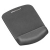 Plushtouch Mouse Pad With Wrist Rest, 7.25 x 9.38, Graphite