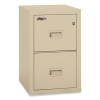 Compact Turtle Insulated Vertical File, 1-Hour Fire, 2 Legal/Letter File Drawers, Parchment, 17.75" X 22.13" X 27.75"