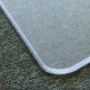 Cleartex Megamat Heavy-Duty Polycarbonate Mats For Flat To Plush Pile Carpeted And Hard Floors, Rectangular, 46" x 60", Clear