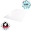 Cleartex Advantagemat Phthalate Free Pvc Chair Mat For Hard Floors, Rectangular, 53" x 45", Clear