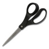Scissors, 8" Long, Straight Black Handle