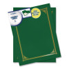 Certificate/Document Cover, 12.5 x 9.75, Green, 6/Pack