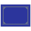 Certificate/Document Cover, 12.5 x 9.75, Metallic Blue, 6/Pack