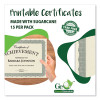 Award Certificates, 8.5 x 11, Natural With Silver Braided Border. 15/Pack