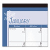 Recycled Desk Pad Calendar, Illustrated Seasons Artwork, 18.5 x 13, Black Binding/Corners,12-Month (Jan To Dec): 2026