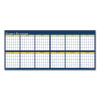 Recycled Reversible Yearly Wall Planner, 60 x 26, White/Blue/Yellow Sheets, 12-Month (Jan To Dec): 2026