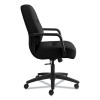 Pillow-Soft 2090 Series Managerial Mid-Back Swivel/Tilt Chair, Supports Up To 300 Lb, 17" To 21" Seat Height, Black