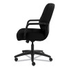 Pillow-Soft 2090 Series Managerial Mid-Back Swivel/Tilt Chair, Supports Up To 300 Lb, 17" To 21" Seat Height, Black