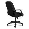 Pillow-Soft 2090 Series Managerial Mid-Back Swivel/Tilt Chair, Supports Up To 300 Lb, 17" To 21" Seat Height, Black