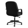 Pillow-Soft 2090 Series Managerial Mid-Back Swivel/Tilt Chair, Supports Up To 300 Lb, 17" To 21" Seat Height, Black