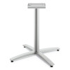 Between Seated-Height X-Base For 30" To 36" Table Tops, 26.18w x 29.57h, Silver