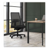 Ignition 2.0 4-Way Stretch Mid-Back Mesh Task Chair, Adjustable Lumbar Support, Black Seat/Back/Base