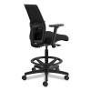 Ignition 2.0 Ilira Stretch Mesh Back Task Stool, Supports Up To 300 Lb, 23" To 32" Seat Height, Black