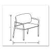 Accommodate Series Bariatric Chair With Arms, 33.5" x 21.5" x 32.5", Elysian Seat, Elysian Back, Charblack Legs