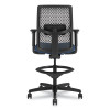 Ignition 2.0 Reactiv Low-Back Task Stool, 22.88" To 31.75" Seat Height, Elysian Seat, Charcoal Back, Black Base
