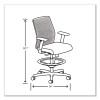 Ignition 2.0 Reactiv Low-Back Task Stool, 22.88" To 31.75" Seat Height, Elysian Seat, Charcoal Back, Black Base