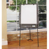 Ingenuity Portable Flipchart Easel With Dry Erase Surface, 35" x 30", White Surface, Charcoal Gray Polyethylene Frame