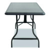 Indestructable Industrial Folding Table, Rectangular, 60" x 30" x 29", Charcoal