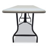 Indestructable Industrial Folding Table, Rectangular, 72" x 30" x 29", Platinum