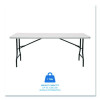 Indestructable Industrial Folding Table, Rectangular, 72" x 30" x 29", Platinum