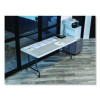Indestructable Industrial Folding Table, Rectangular, 72" x 30" x 29", Platinum