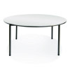 Maxx Legroom Wood Folding Table, Round, 60" x 29.5", Gray/Charcoal