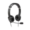 Hi-Fi Headphones With Microphone, 6 Ft Cord, Black