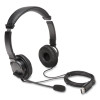 Hi-Fi Headphones With Microphone, 6 Ft Cord, Black
