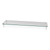 Extra Wide Glass Monitor Riser, 39.4" x 10.2" x 3.25", Clear, Supports 60 Lbs