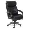 Woodbury Big/Tall Executive Chair, Supports Up To 400 Lb, 20.25" To 23.25" Seat Height, Black Seat/Back, Weathered Gray Base
