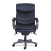 Woodbury High-Back Executive Chair, Supports Up To 300 Lb, 20.25" To 23.25" Seat Height, Black Seat/Back, Weathered Gray Base