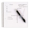 Wirebound Notebook, 1-Subject, Quadrille Rule (4 Sq/In), Randomly Assorted Cover Color, (100) 11 x 8.5 Sheets