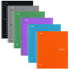 Wirebound Notebook, 1-Subject, Quadrille Rule (4 Sq/In), Randomly Assorted Cover Color, (100) 11 x 8.5 Sheets