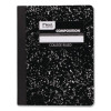 Square Deal Composition Book, Medium/College Rule, Black Cover, (100) 9.75 x 7.5 Sheets