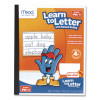 Learn To Letter Primary Journal With Raised Ruling, Manuscript Format, Orange/White/Blue Cover, (40) 10 x 8 Sheets